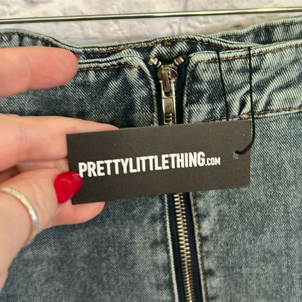 Prettylittlething blue Jean corset - Picture 4 of 5